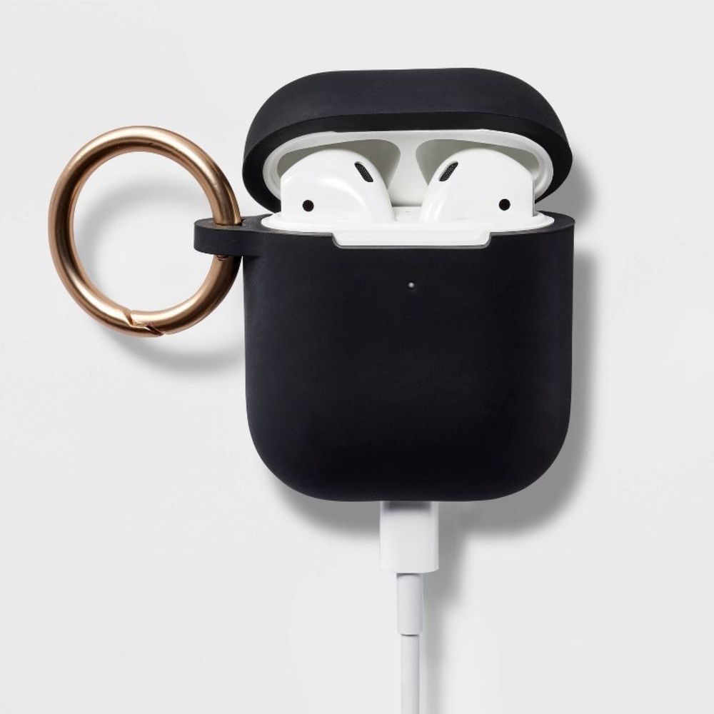 HeyDay Black AirPods Case Cover with Gold Ring – NWT